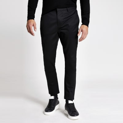 Black skinny chino trousers | River Island (UK & IE)