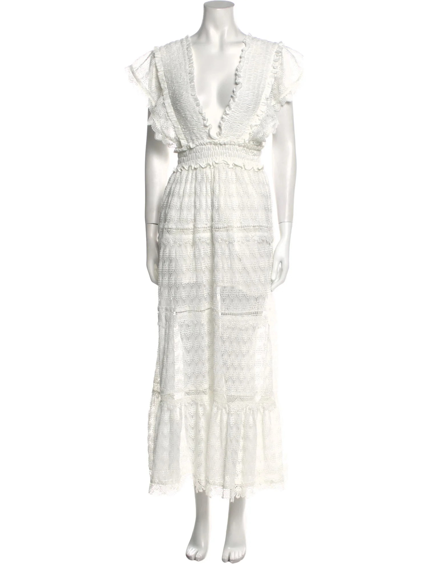 V-Neck Long Dress | The RealReal