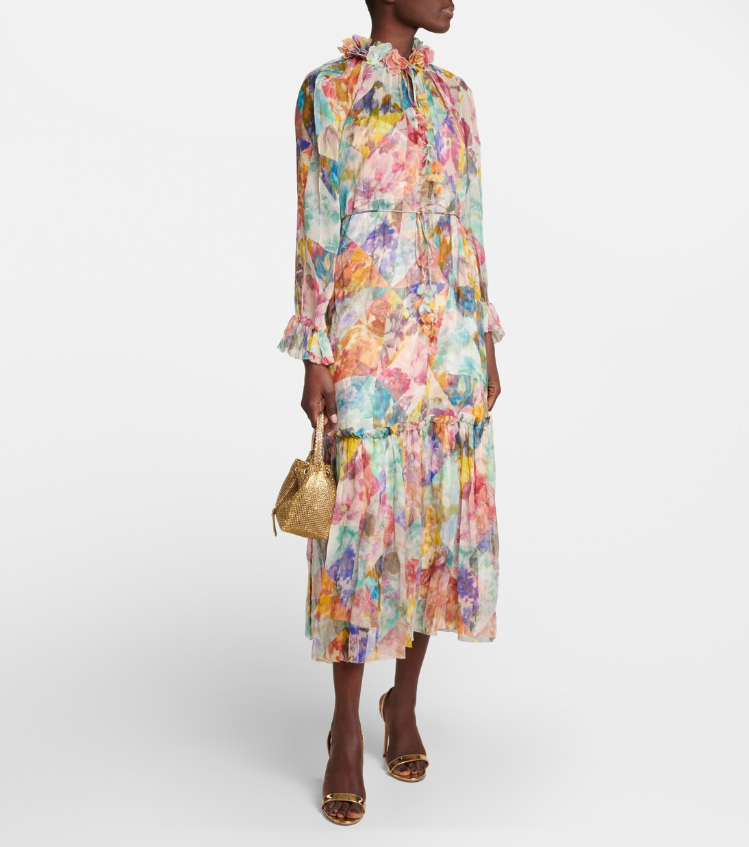 High Tide floral silk midi dress | Mytheresa (US/CA)