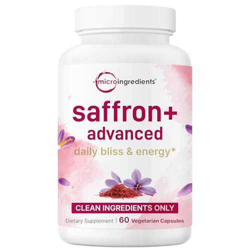 Saffron+ Advanced Supplements, 60 Veggie Capsules | 10-in-1 with Saffron Extract, High Absorption Fat-Soluble Vitamin C, Magnesium, Turmeric & KSM-66 Ashwagandha | Filler Free | Amazon (US)