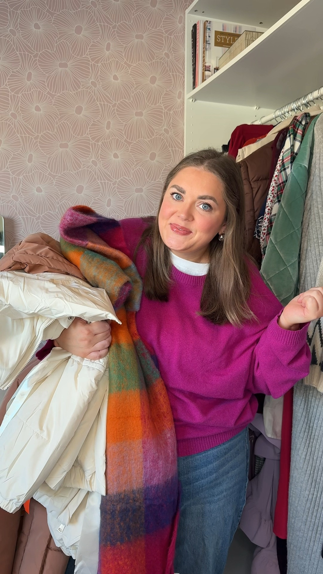 Amazon winter gear finds. Wearing xxl in bow coat and 1x in long coat. Beanie is satin lined and scarf look so expensive 

#LTKPlusSize #LTKFindsUnder50