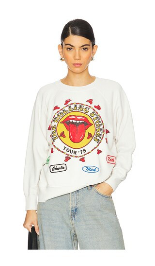 Rolling Stones 1978 Crewneck in Vintage White | Revolve Clothing (Global)