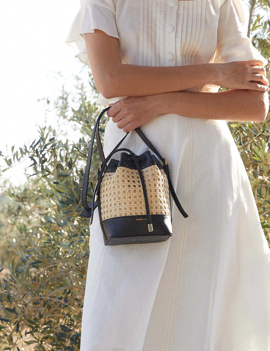 Baby Always Ratán & Black Bag by PARIS/64 | PARIS/64