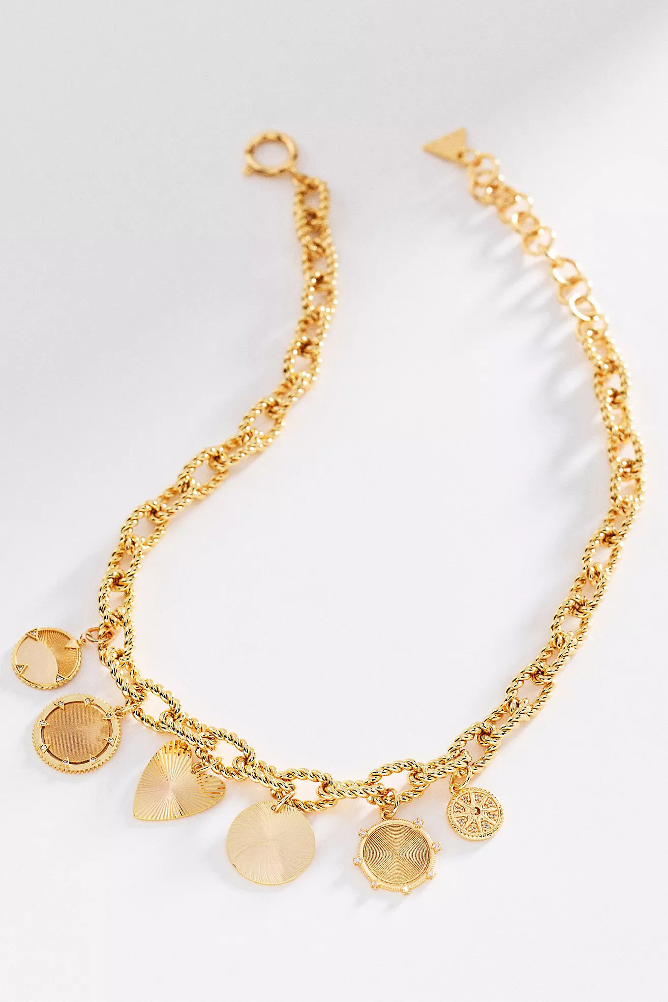 Chunky Coin Charm Necklace | Anthropologie (US)
