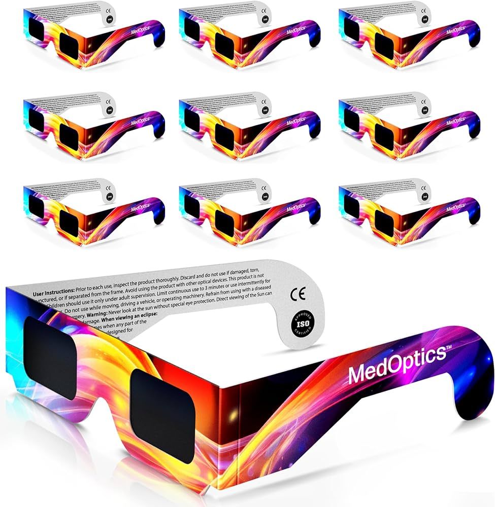 Solar Eclipse Glasses Approved 2024 (10 Pack) - AAS, ISO & CE Certified for All Ages - Lab Tested... | Amazon (US)