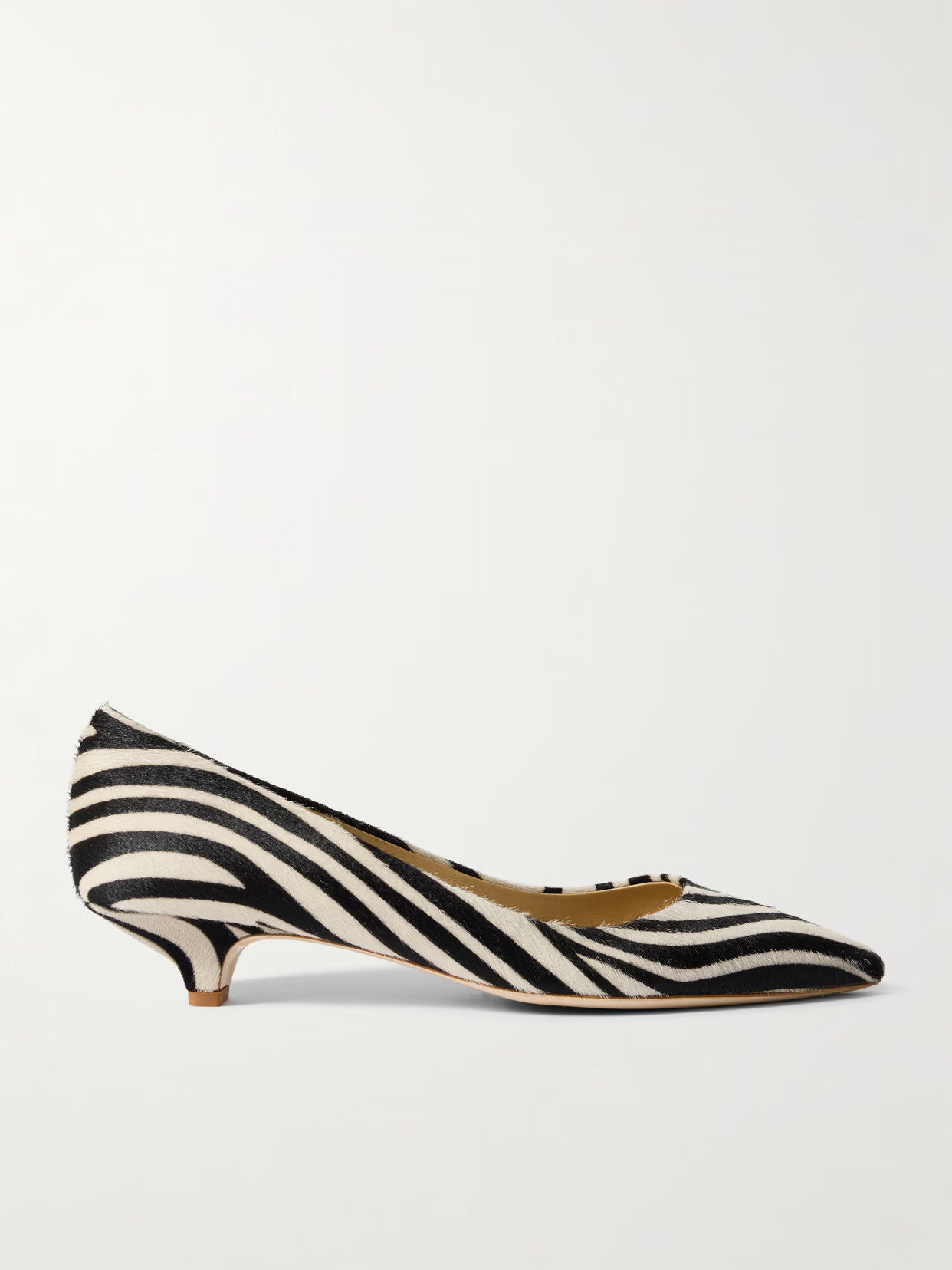 Jamie Haller - Kitty Point Zebra-print Pony Hair Pumps - Animal print | NET-A-PORTER (US)