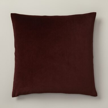 PILLOW COVER VELVET & LINEN, BERRY 20” X 20” | Indigo (CA)