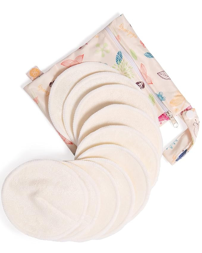 Kindred Bravely Organic Reusable Nursing Pads 10 Pack | Washable Breast Pads for Breastfeeding, L... | Amazon (US)