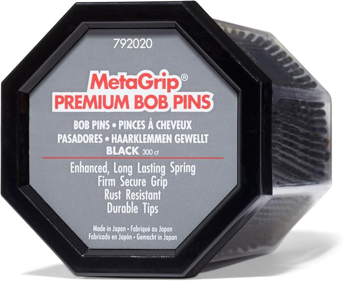 MetaGrip Black Premium Bobby Pins, 300 Count | Amazon (US)