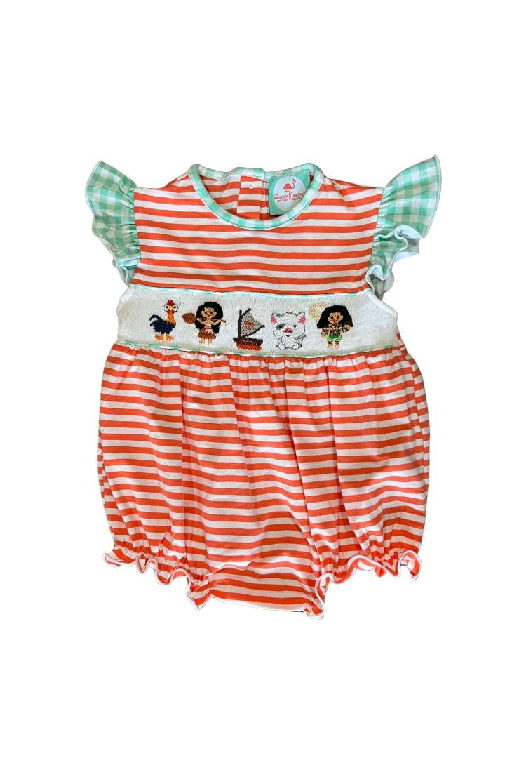 Hand Smocked Ocean Princess Bubble | The Smocked Flamingo