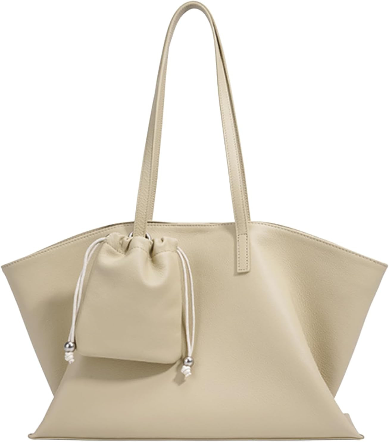 Genuine Leather Tote Bag for Women, Soft Purses Handbags Shoulder Fashion Top Handle Bag Large Capacity | Amazon (US)
