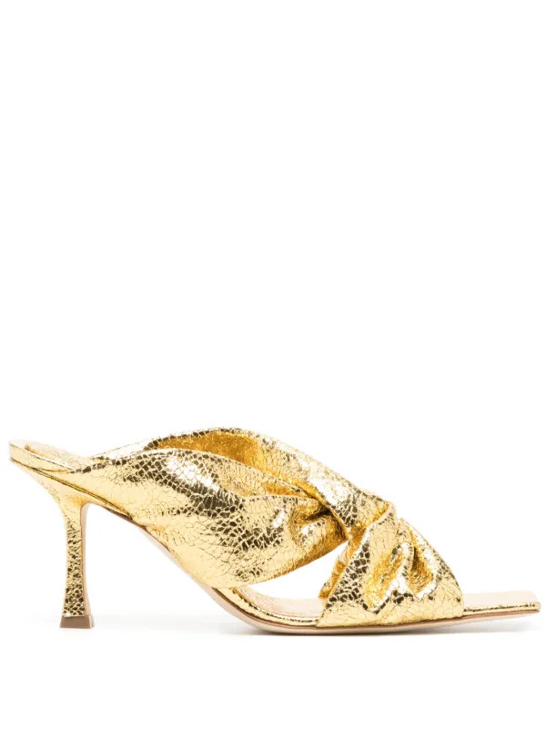 Georgina 80mm twisted leather mules | Farfetch Global