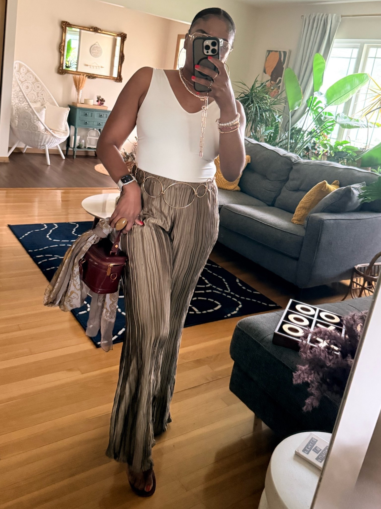 Friday happy hour look. These pants are everything!!

#LTKootd #LTKOver40 #LTKSaleAlert