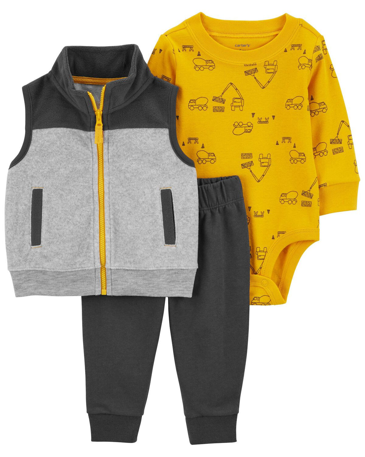 Multi Baby 3-Piece Little Vest Set | carters.com | Carter's