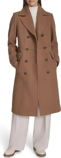 Kenneth Cole New York Wool Blend Double Breasted Coat | Nordstrom | Nordstrom