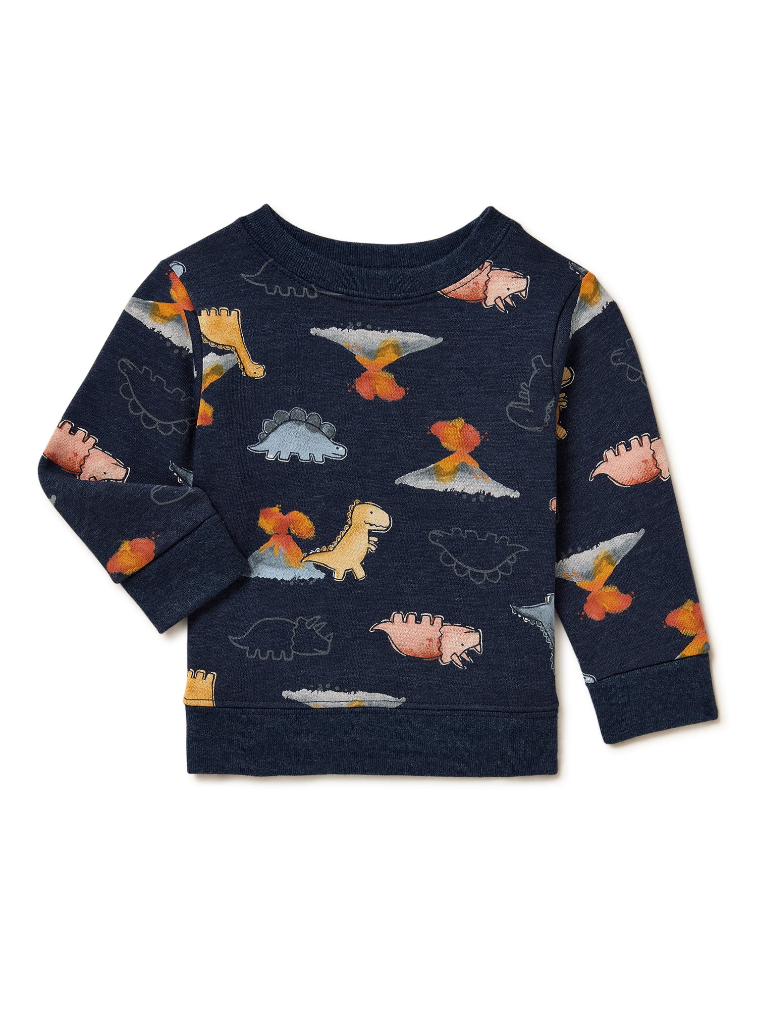 Garanimals Baby Boys Print Fleece Sweatshirt, Sizes 6 Months-24 Months | Walmart (US)