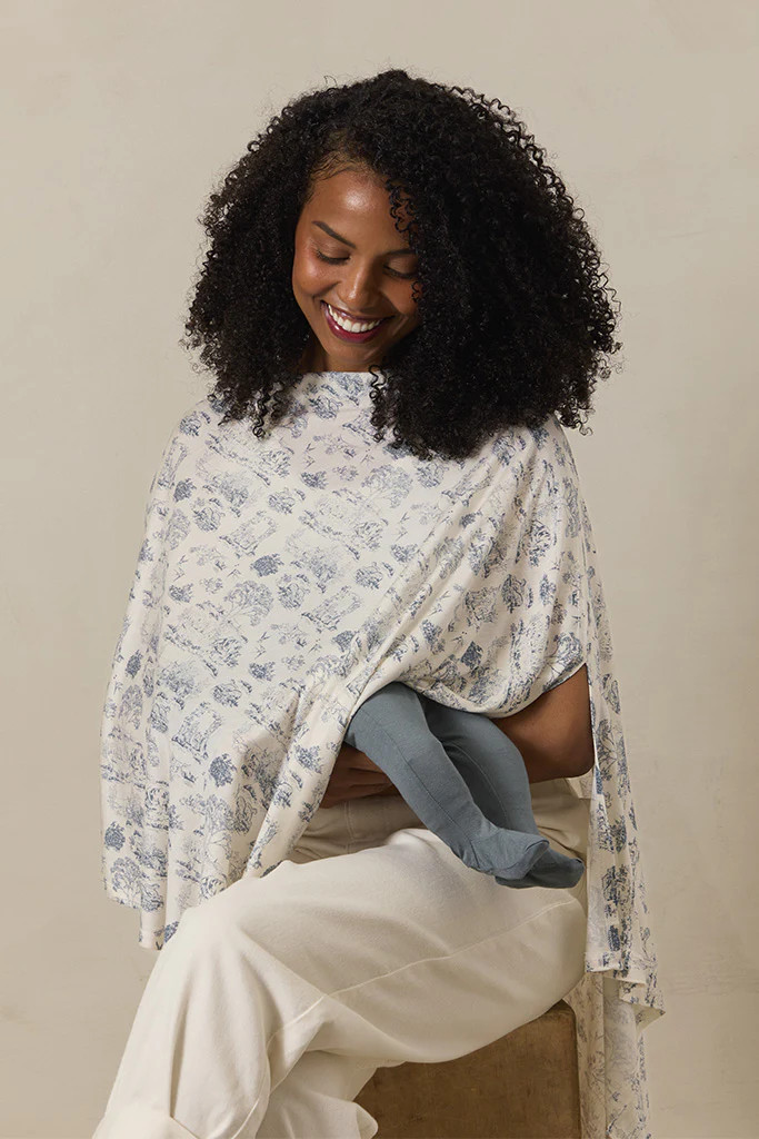 Preorder | Bleu Toile Nursing Cover | Solly Baby