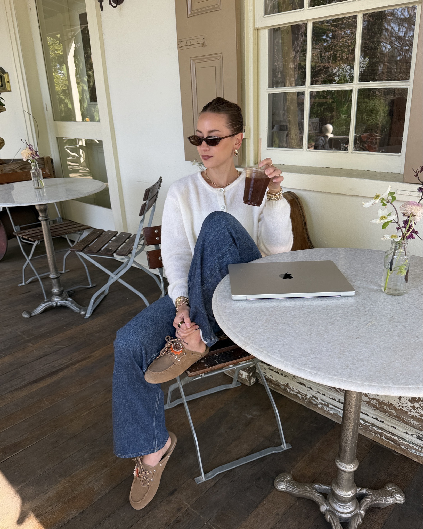 4/24/26 Sweatpant Jeans Outfit (So Comfortable) Finally tried the Rag & Bone sweatpant jeans and they fully live up to the hype 🤍 wearing an XS—they’re unbelievably comfortable but still look so put together. Paired them with a simple sweater and my go-to boat shoe slides for an easy, everyday outfit. Everything is linked here ✨

#LTKootd #LTKSeasonal