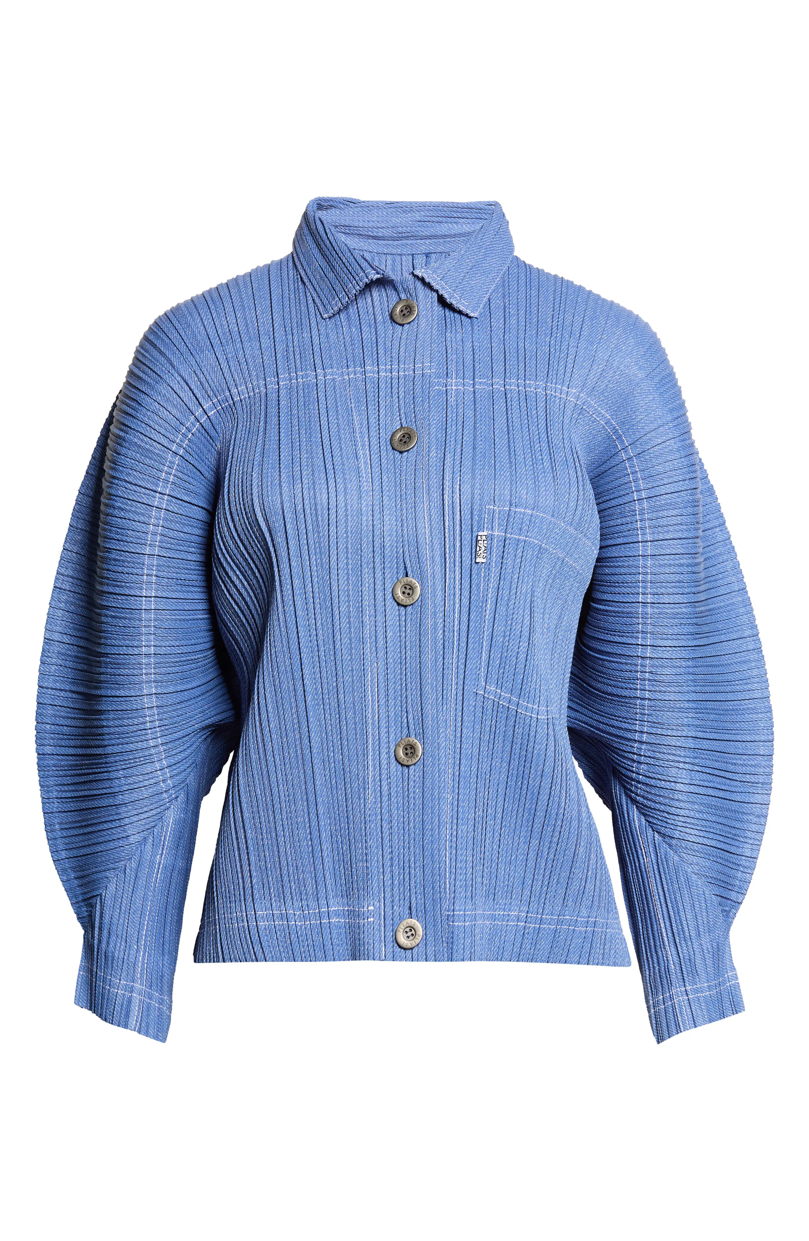 Pliss\u00e9 Denim Jacket (Women) | Nordstrom | Nordstrom