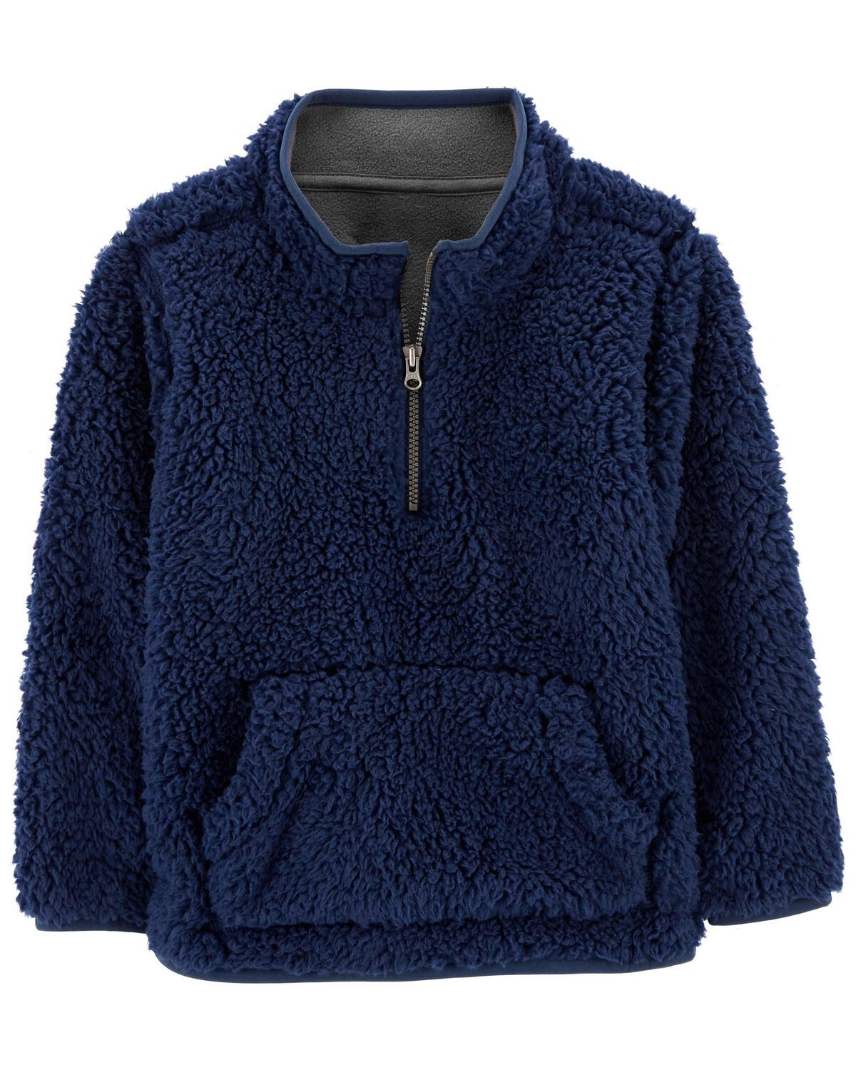Navy Baby Quarter Zip Fleece Pullover | carters.com | Carter's