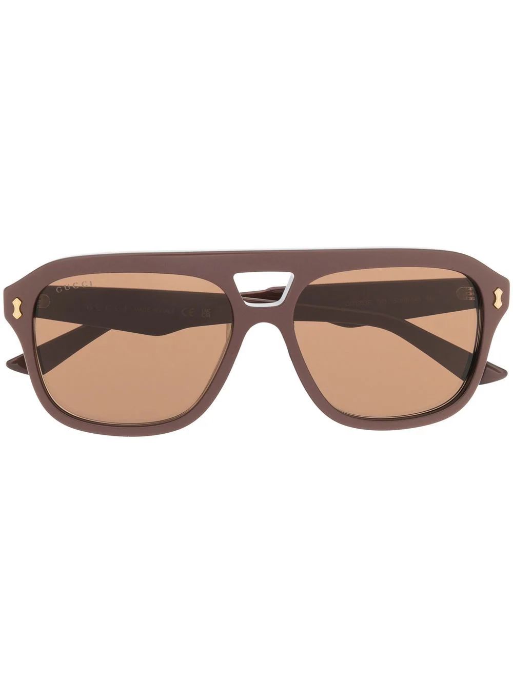 gold-tone logo pilot-frame sunglasses | Farfetch Global
