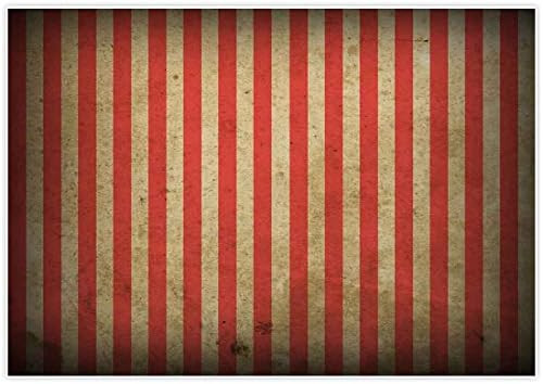 Allenjoy 7x5ft Evil Halloween Circus Carnival Backdrop for Festival Red and White Stripes Yellowi... | Amazon (US)