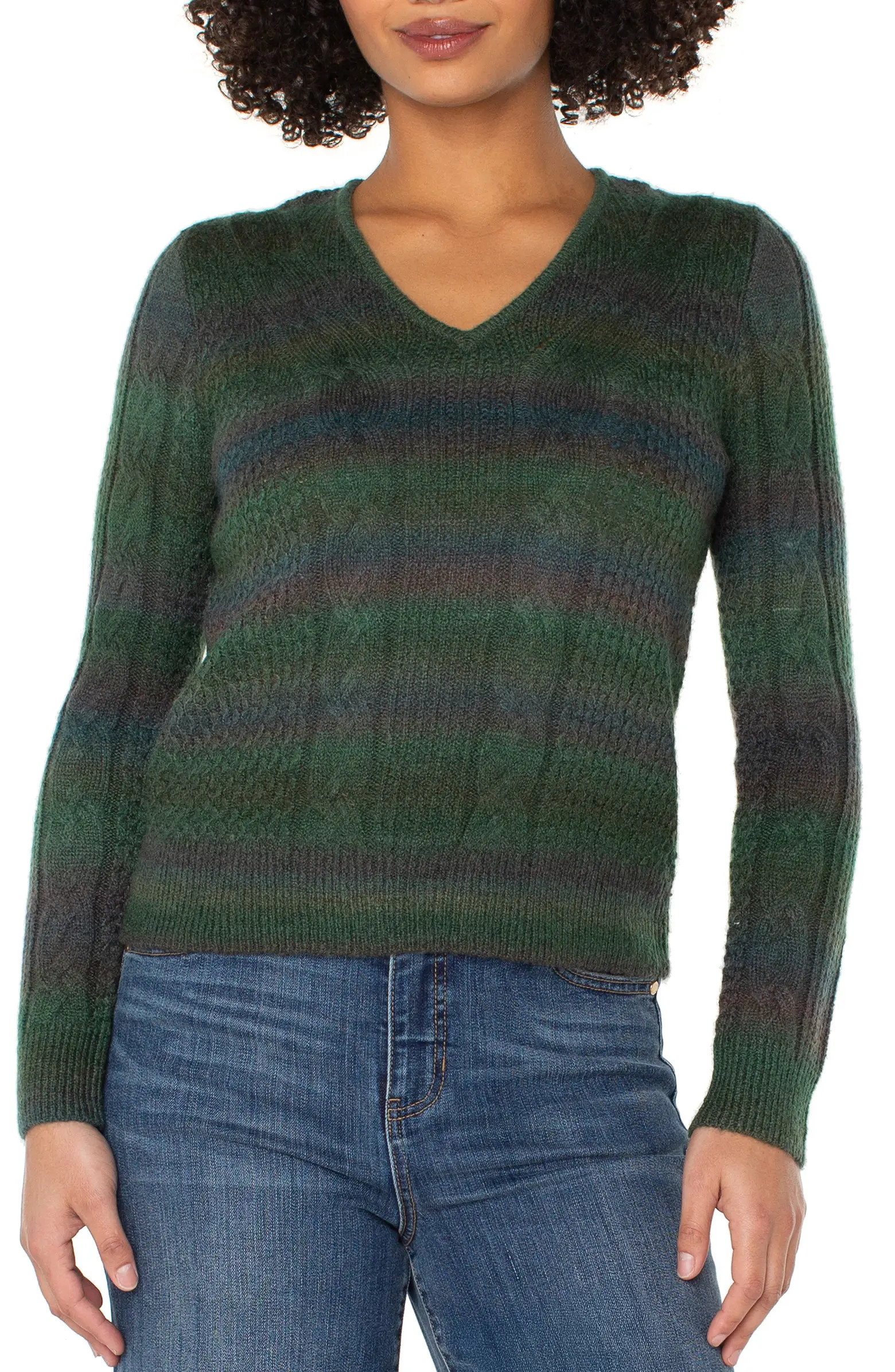 Liverpool Los Angeles Cable Stitch Sweater | Nordstrom | Nordstrom