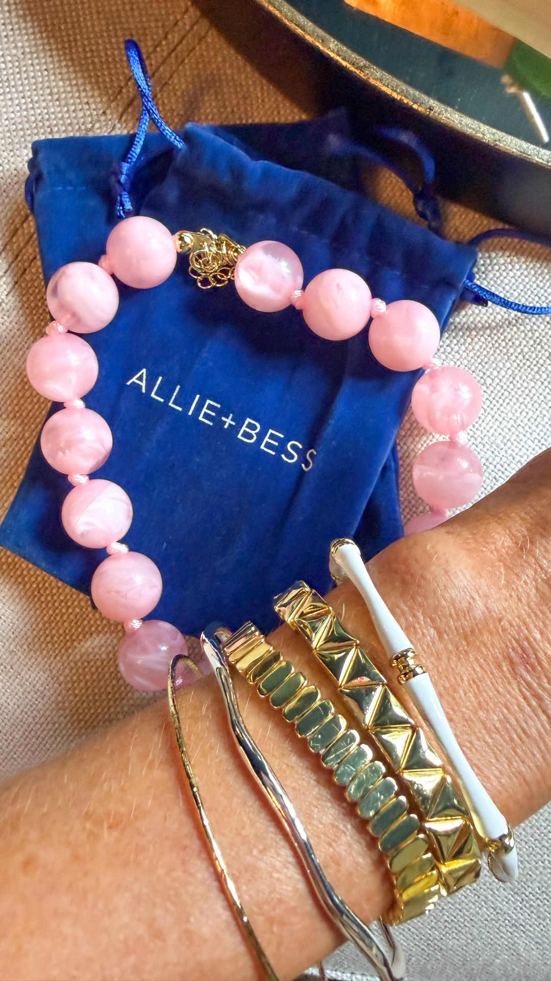 @cyndispivey x @shopalliebess is here!! the perfect pink statement necklace and neutral bangle musts = natasha20 for 20% off too!!

#LTKSeasonal #LTKootd #LTKgrwm