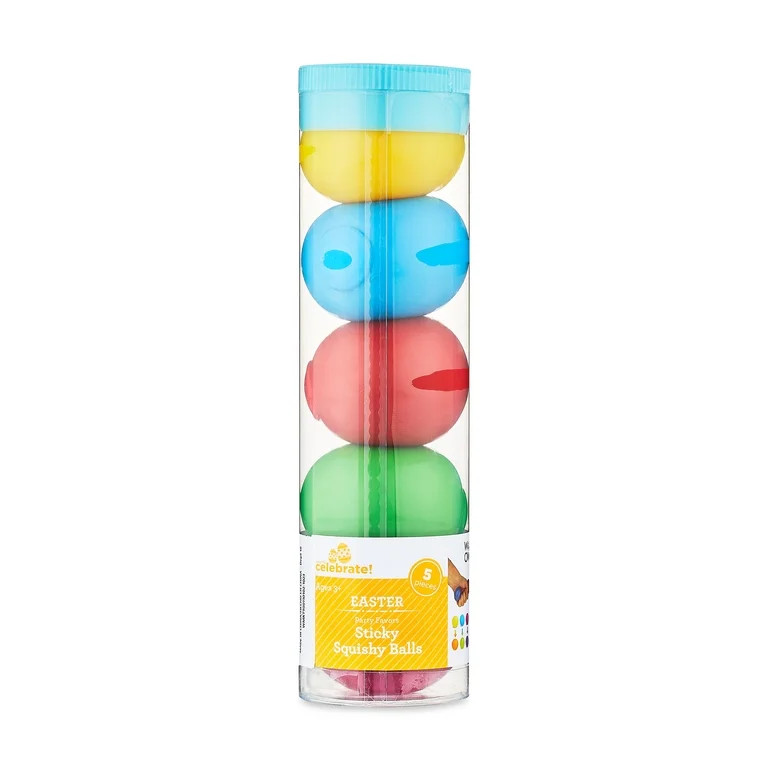 Easter Color Change Squishy Ball Party Favors, TPR Material, 5 Count, by Way To Celebrate | Walmart (US)
