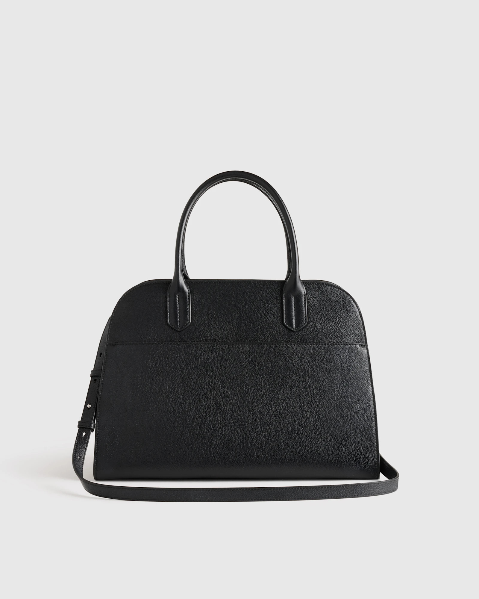 Italian Leather Everyday Satchel in Black | Quince