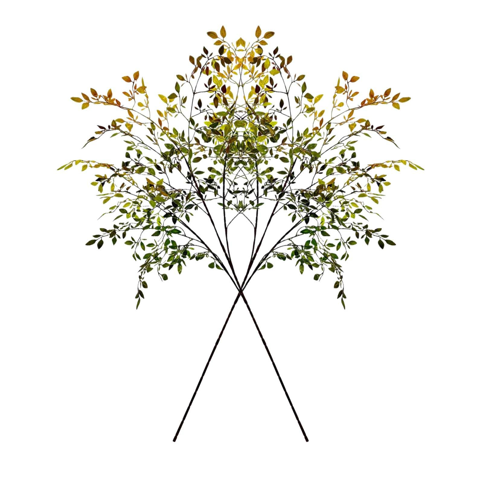 2Pcs Artificial Branches, 43.3inches Fall Artificial Nandina Branches Fake Faux Plastic Tall Stem... | Amazon (US)