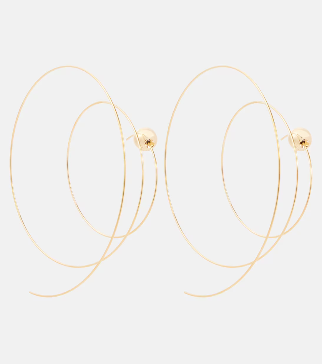 Thin Spiral S gold-plated stainless steel earrings | Mytheresa (US/CA)
