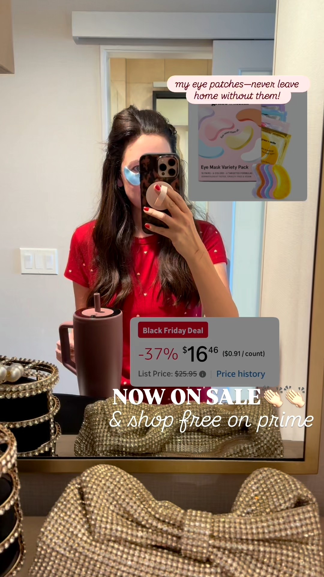 My eyepatches I always rave about are now on sale for the early black Friday sale happening on Amazon prime!!! Ship free too if you have prime🤗

#LTKCyberWeek #LTKGiftGuide #LTKSaleAlert