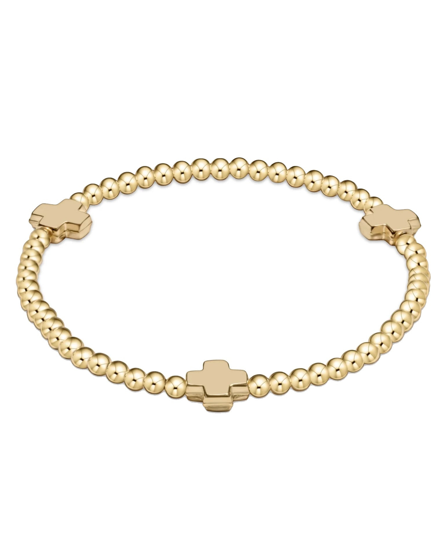 Enewton Small Signature Cross Gold 2mm | ish Boutique