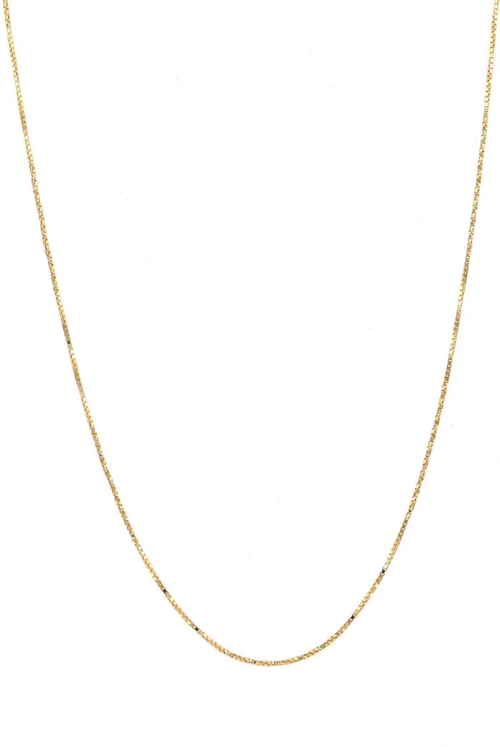 14K Gold Flat Rolo Chain Necklace | Nordstrom