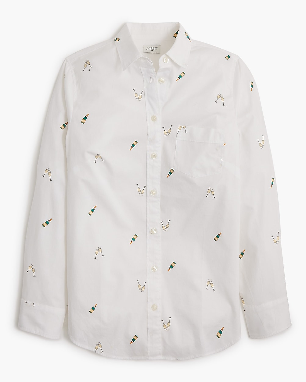 Button-up cotton poplin shirt in signature fit | J.Crew Factory
