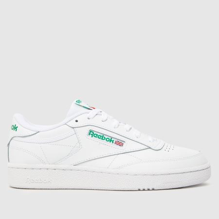 Womens White & Green Reebok Club C 85 Trainers | schuh | Schuh