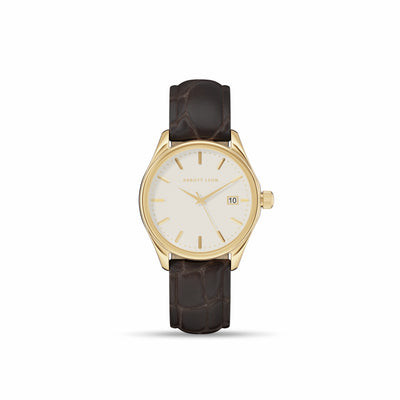 Men's 39mm Mayfair Brown Leather Watch (Gold) | Abbott Lyon