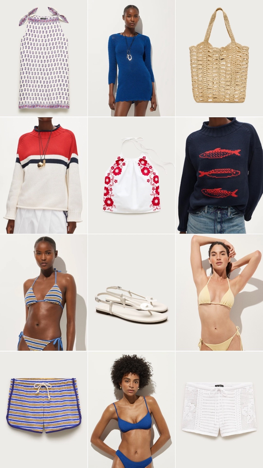 Jcrew new arrivals 

4th of July 
Sweaters 
Sandals 
Swim 
Bathing suit
Bikini 
Cover ups

#LTKootd #LTKSwim #LTKSeasonal
