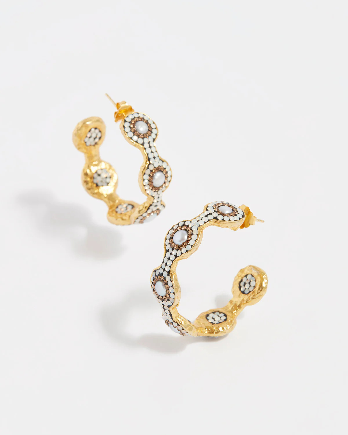 Baroque Pearl Jennifer Hoop Earrings | Soru Jewellery