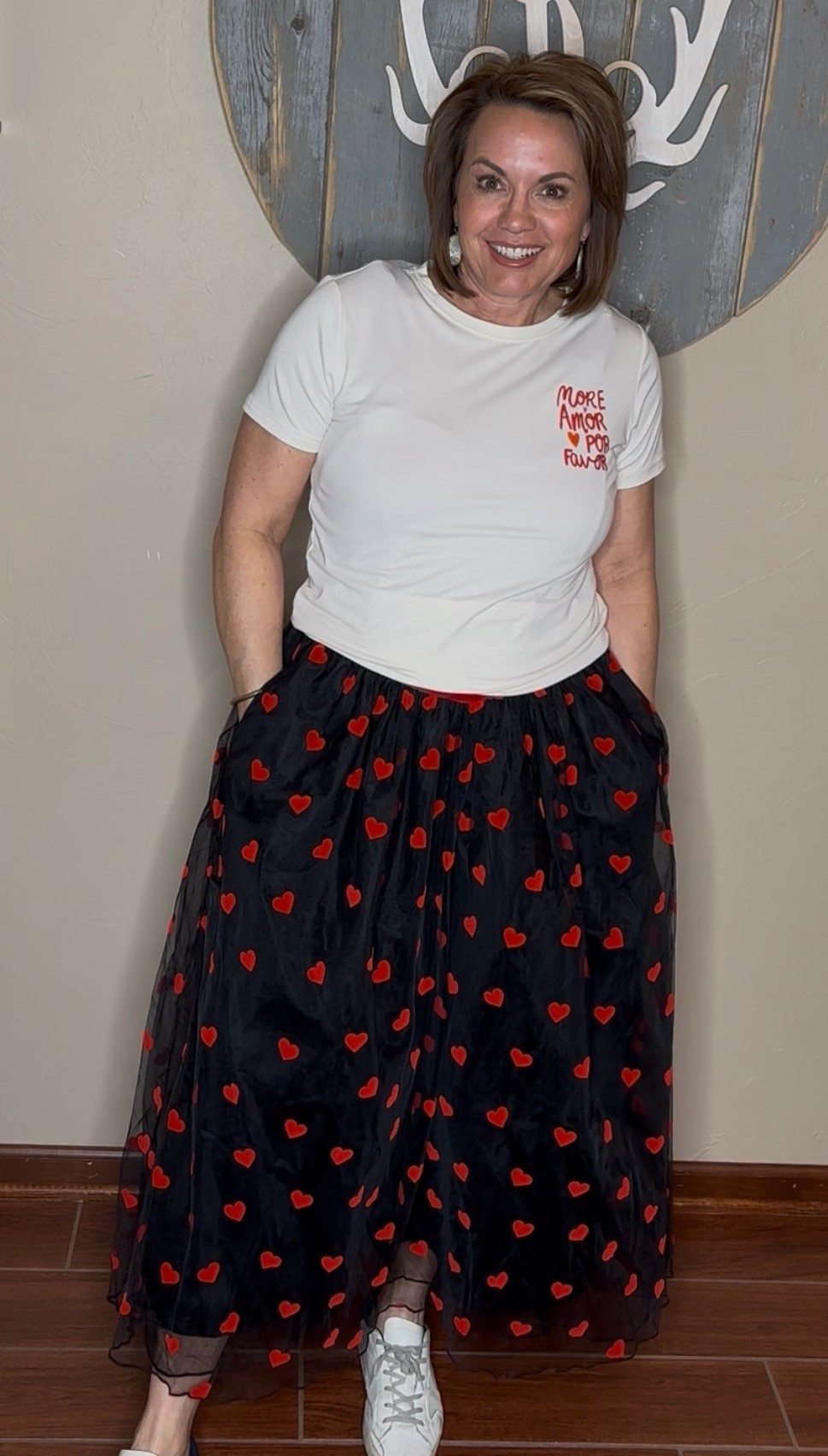 This is the kind of Valentine’s dress you’ll reach for year after year. The adjustable shoulder ties and elastic waist create a flattering, comfortable fit, and the velvet fabric with heart details makes it feel special without being overdone. Bonus points for pockets—because comfort always matters.


Valentine’s Day dress, velvet Valentine dress, heart detail dress, elastic waist dress, adjustable strap dress, romantic Valentine’s outfit, flattering dress women, comfortable dress with pockets, special occasion Valentine dress, timeless Valentine’s style, feminine evening dress, romantic holiday dress, dressy Valentine’s look, wearable formal dress, chic Valentine’s outfit


#LTKootd #LTKValentine #LTKSeasonal