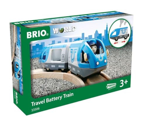 BRIO World - 33506 Travel Battery Train | 3-Piece, Battery-Operated Toy Train Set | Ideal for Kids Ages 3 and Up | Compatible with All BRIO Train Sets | Amazon (US)