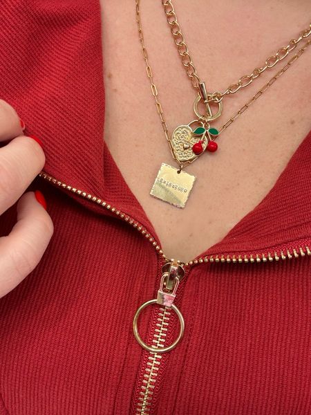 Cherry obsessed 🍒






Necklace, gold, gold jewelry, gold necklace, jewelry, charms, charm necklace, locket, spring, summer, Target

#LTKSpringSale #LTKSeasonal #LTKU