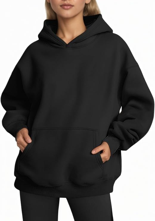 Hoodies for Women Oversized Trendy Sweatshirts Pullover Fleece Long Sleeve Sweaters Winter Outfit... | Amazon (US)