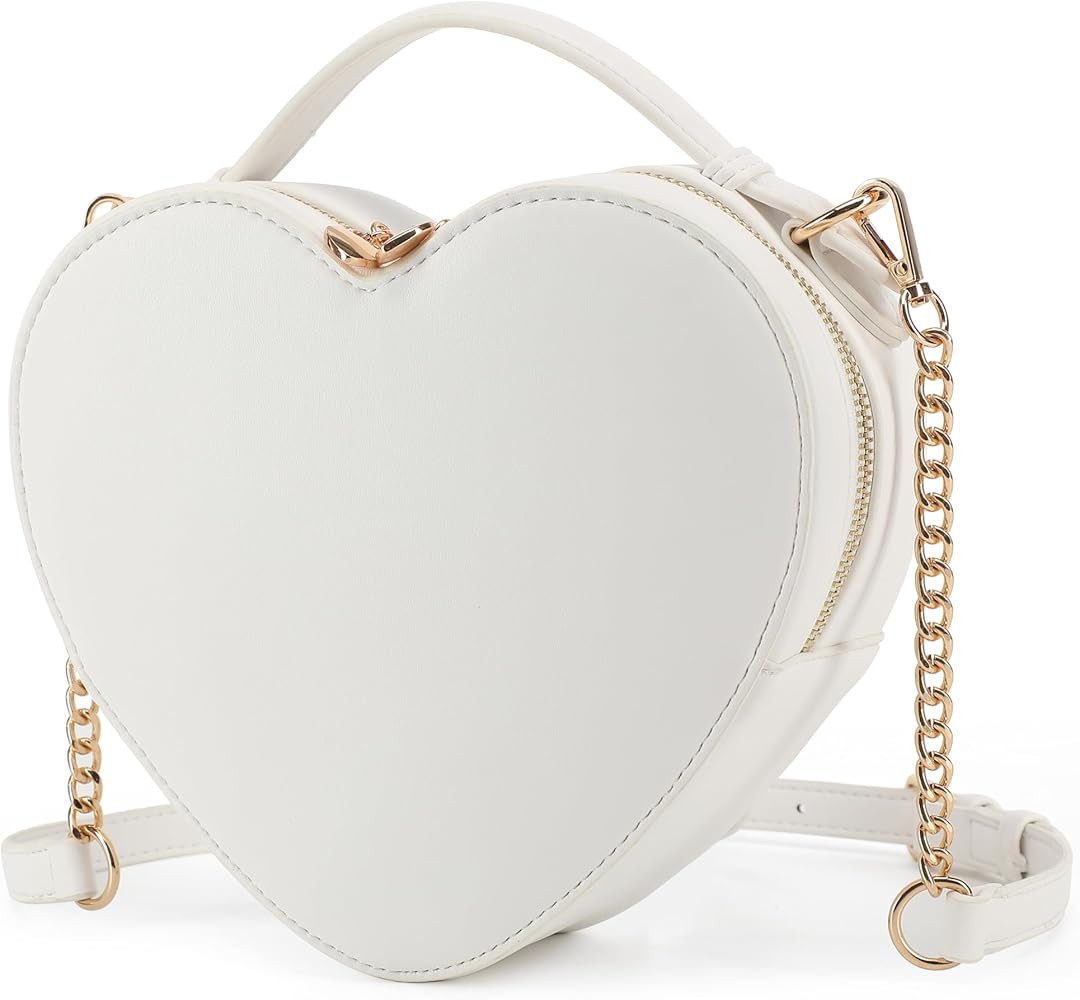 lola mae Heart Shape Satchel Crossbody Purse for women Zip Around Shoulder Bag | Amazon (CA)