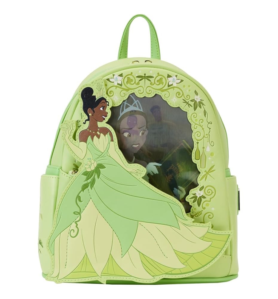 Loungefly Disney Princess and the Frog Tiana Lenticular Mini Backpack Standard | Amazon (US)