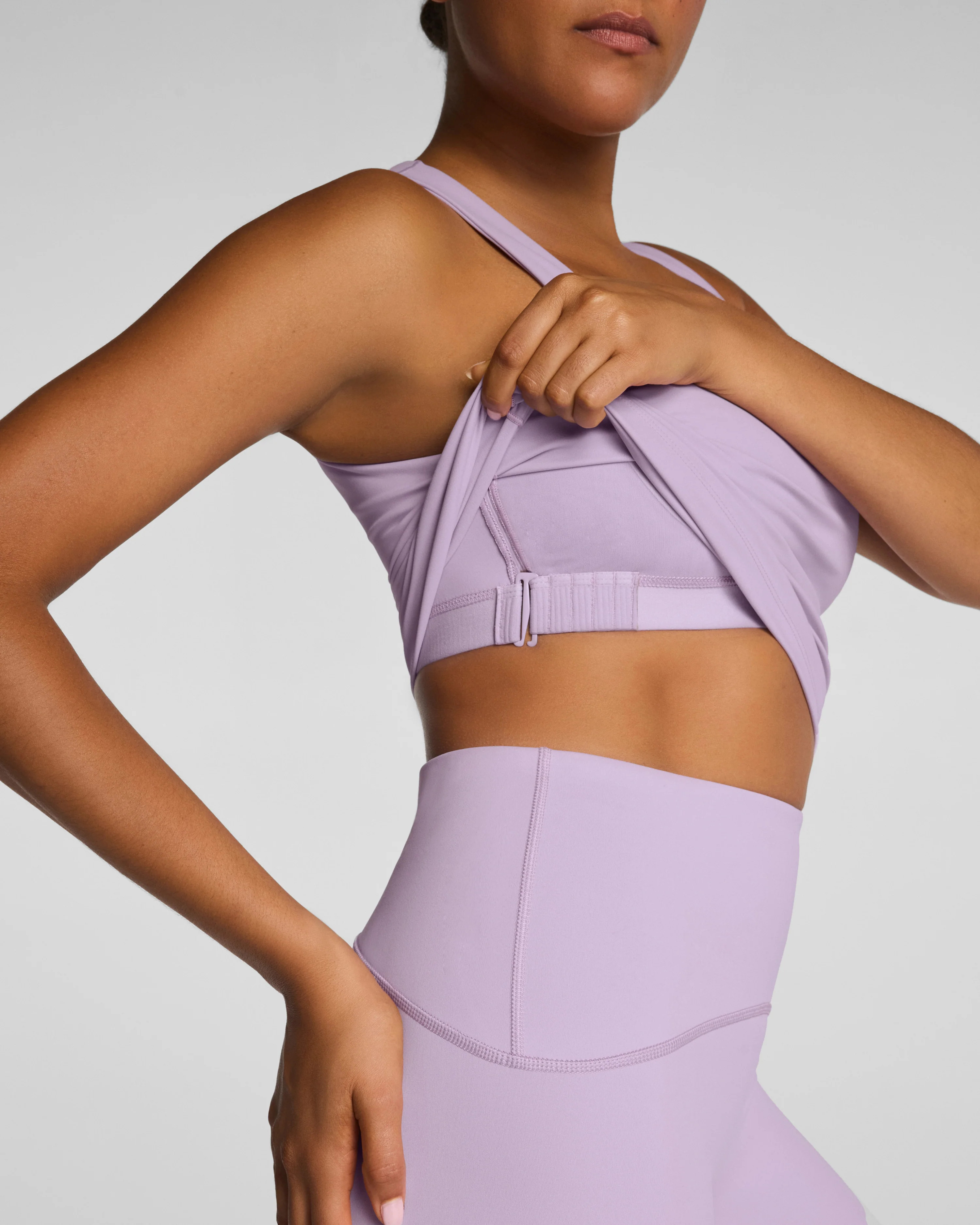 Square Neck Shelf Bra Tank Top – Get Moving | SPANX | Spanx