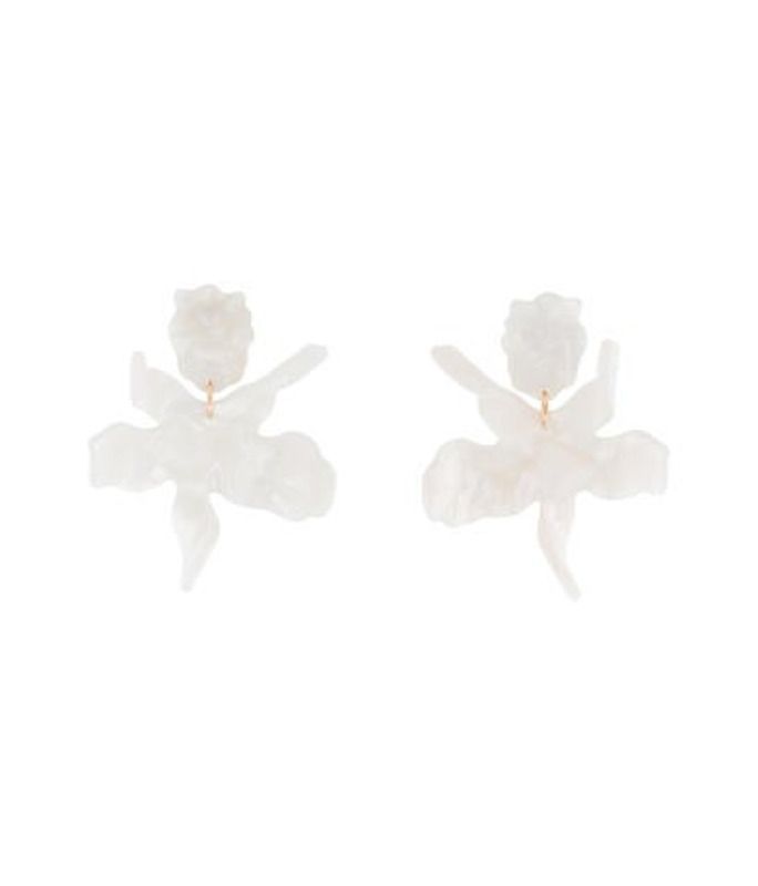 Lele Sadoughi Paper Lily Drop Earrings gold Lele Sadoughi Paper Lily Drop Earrings | The RealReal