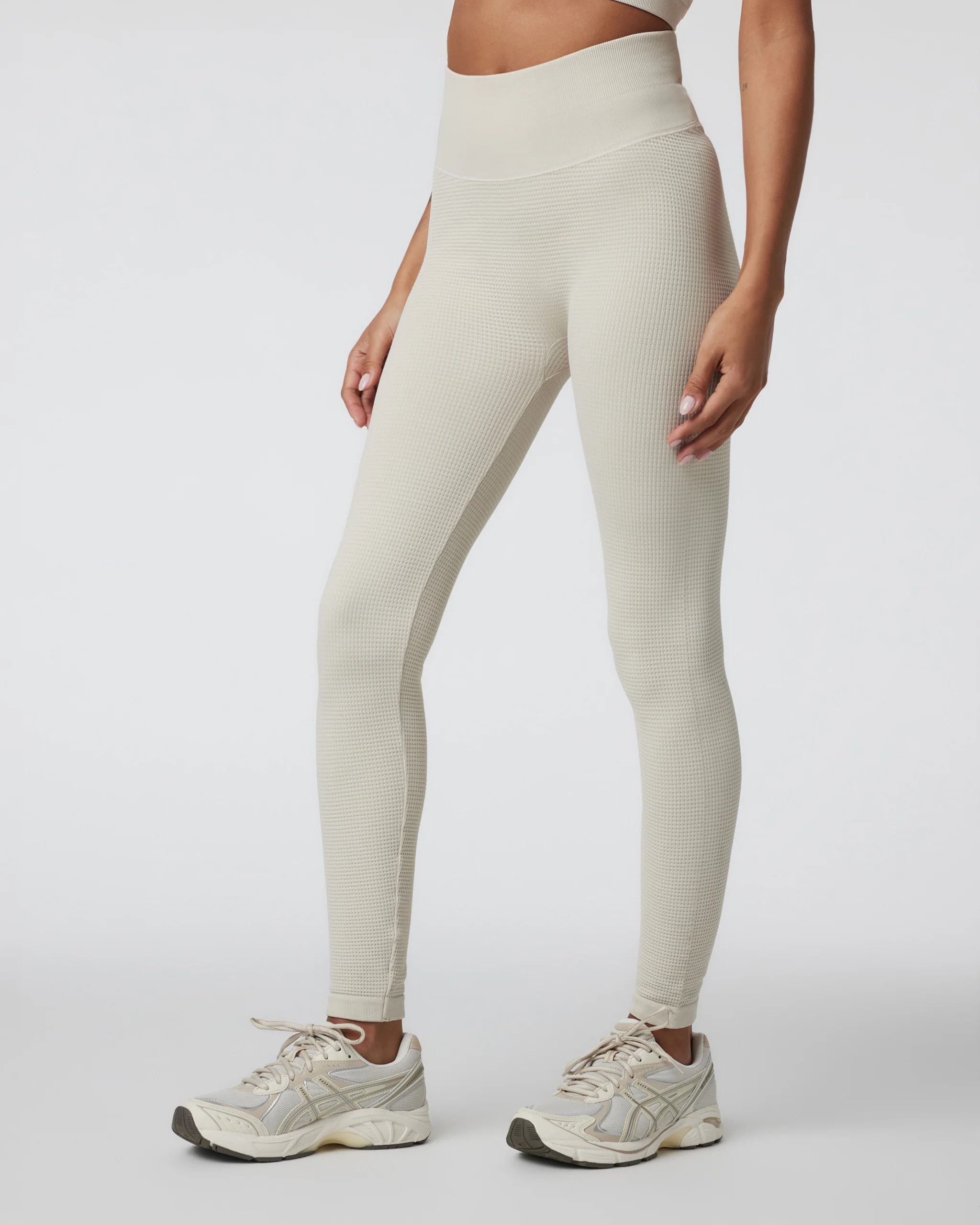 Waffle Seamless Legging | Ecru High Rise Leggings | Vuori | Vuori Clothing (US & Canada)
