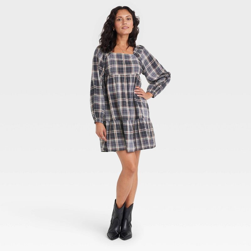 Women's Balloon Long Sleeve Shift Dress - Universal Thread™ | Target